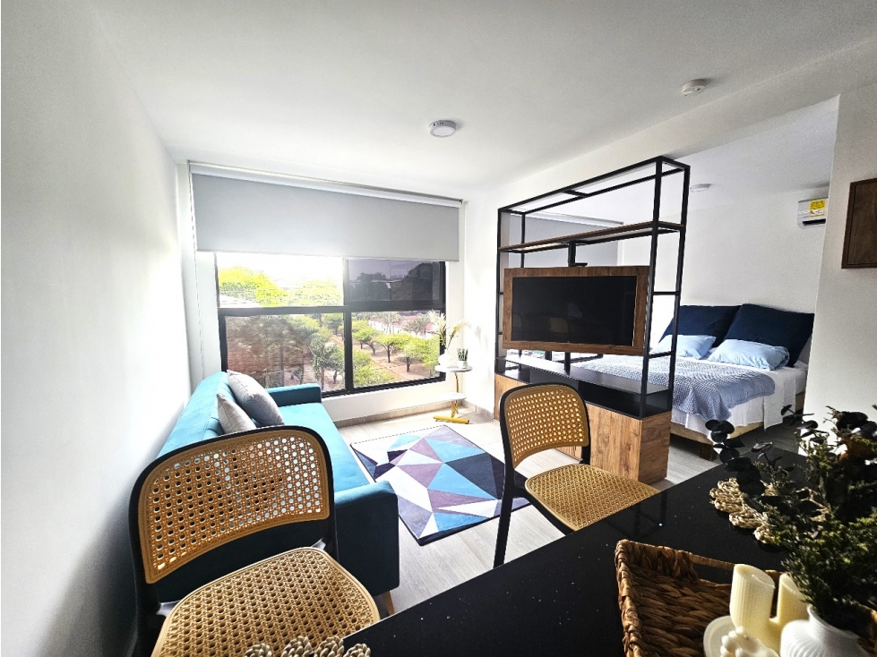 VENTA APARTAMENTO O APARTAESTUDIO AMOBLADO EN MIRÓ REFUGIO CALI — foto 3