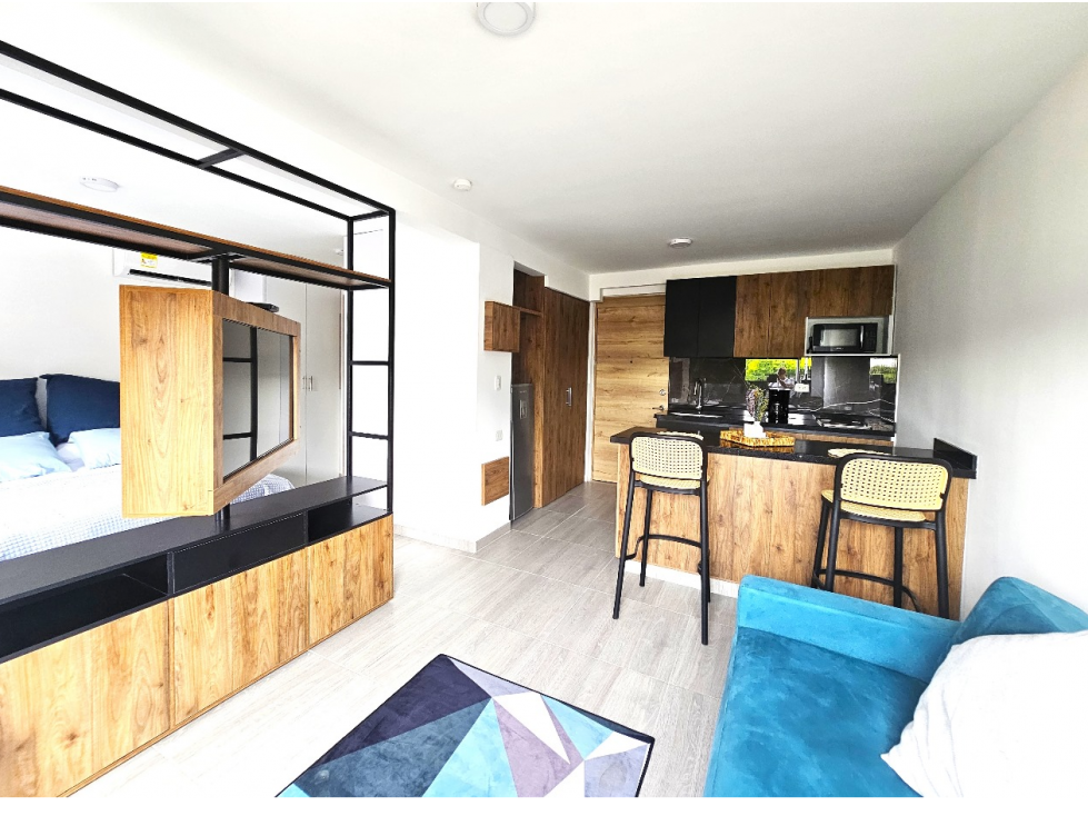 VENTA APARTAMENTO O APARTAESTUDIO AMOBLADO EN MIRÓ REFUGIO CALI — foto 2