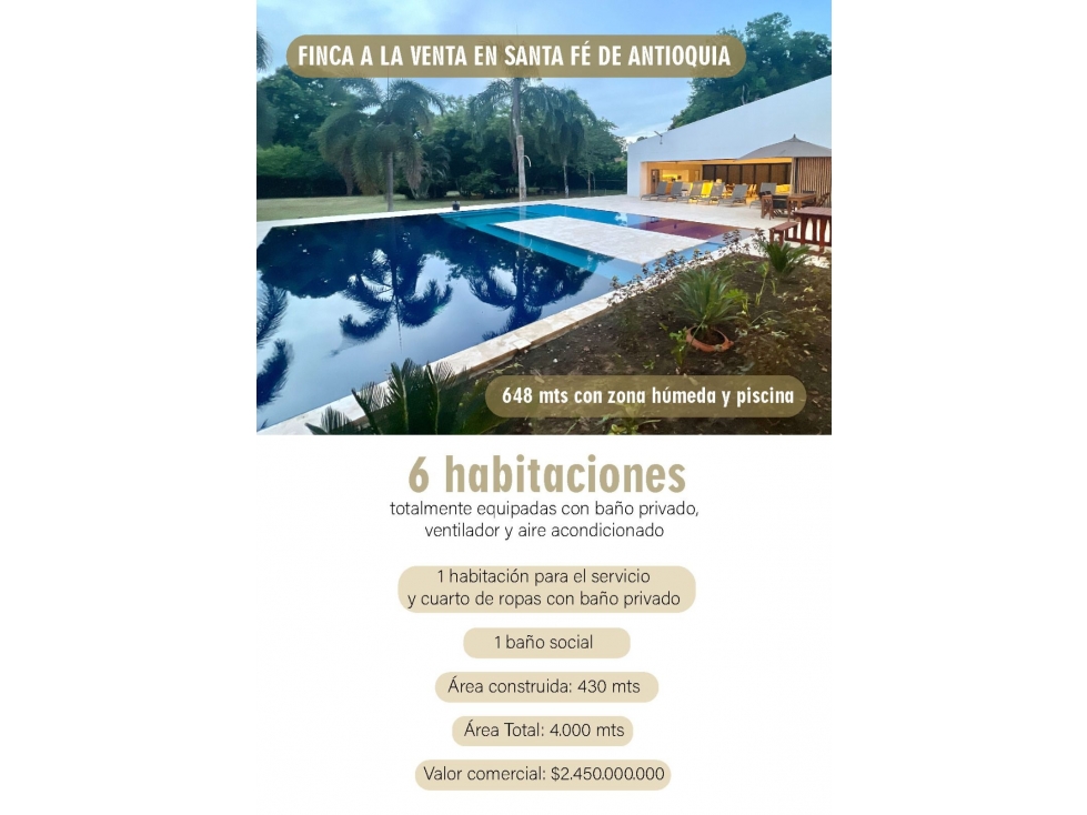 CASA FINCA EN VENTA SANTAFÉ DE ANTIOQUIA — foto 2
