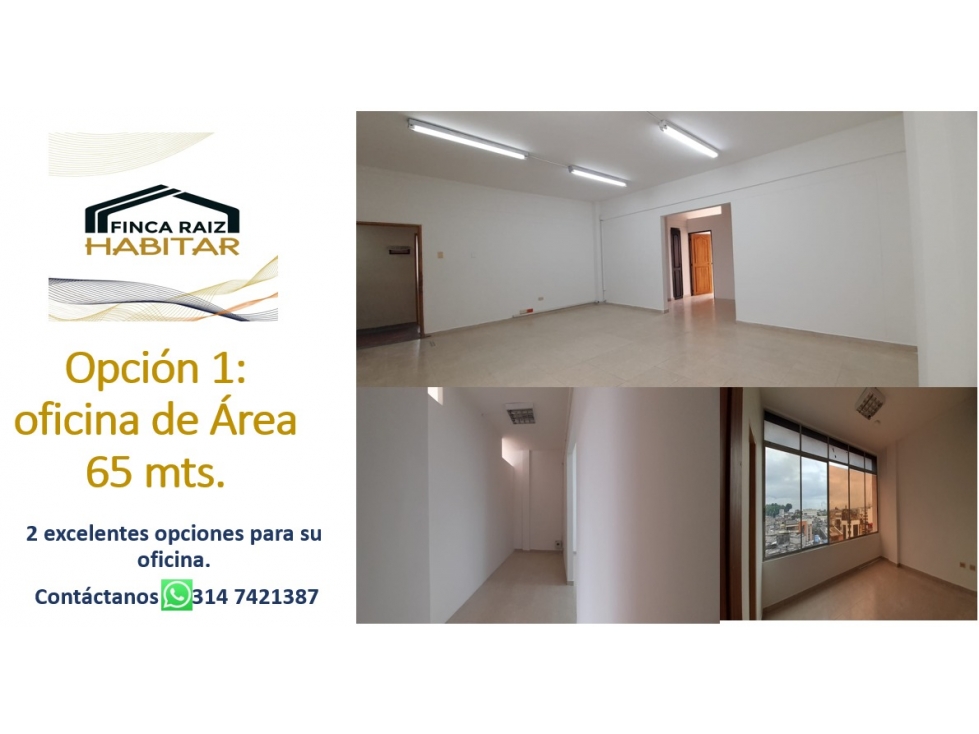 RENTO OFICINAS EN EDIFICIO ZONA CENTRAL