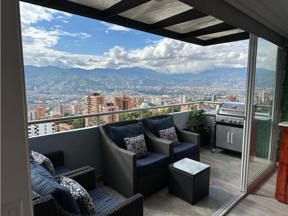 VENTA PENTHOUSE AMOBLADO EN EL POBLADO MEDELLIN — foto 4