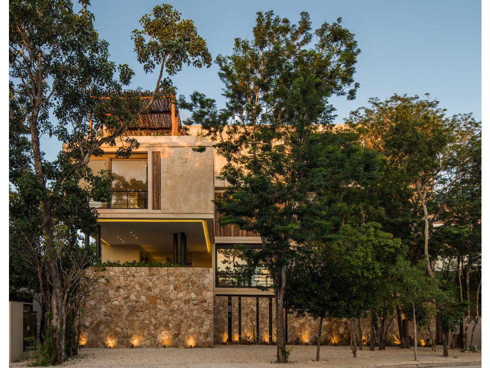 Departamento en Venta en Aldea Zamá Tulum Amueblado, Edificio Boutique