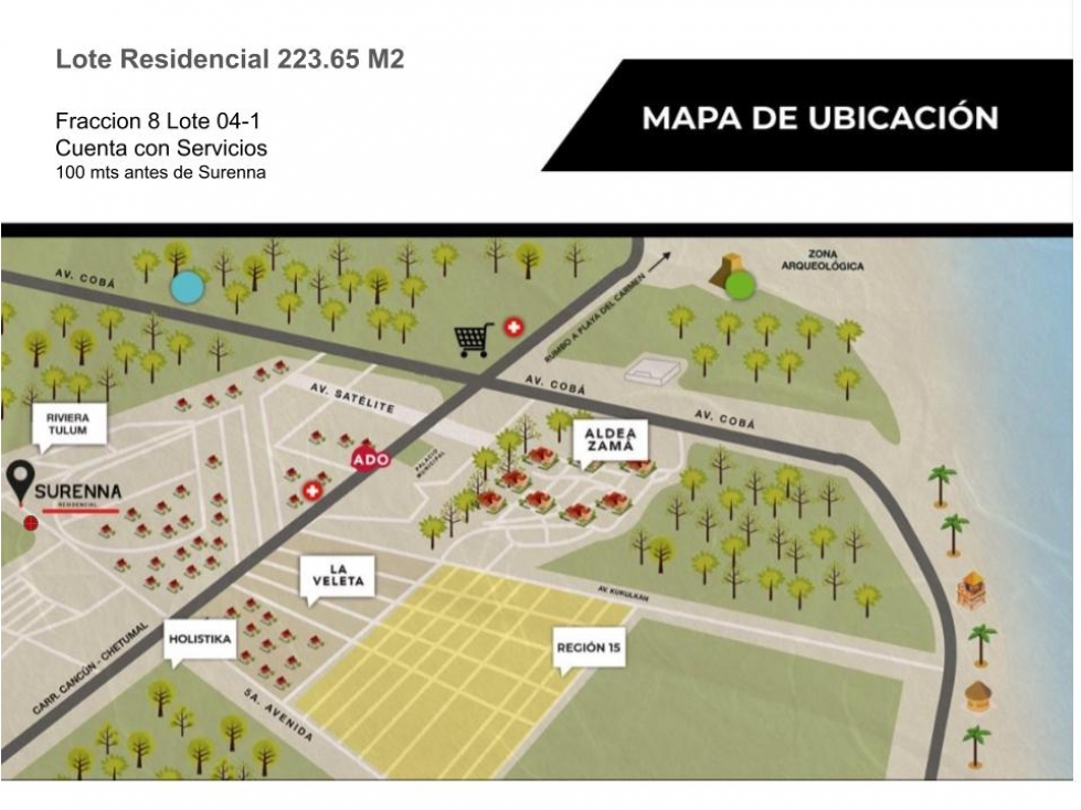 Venta en Oferta Lote Residencial a metros de Surena Tulum - 3