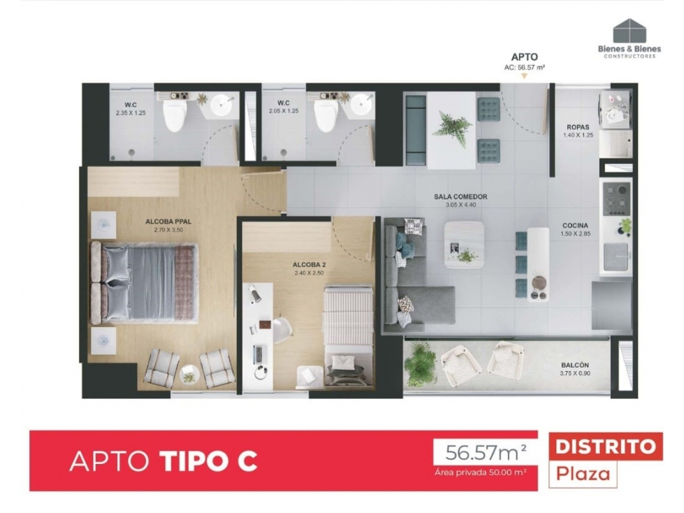 Venta de Sesión de Derechos de Apartamento Sector Bello