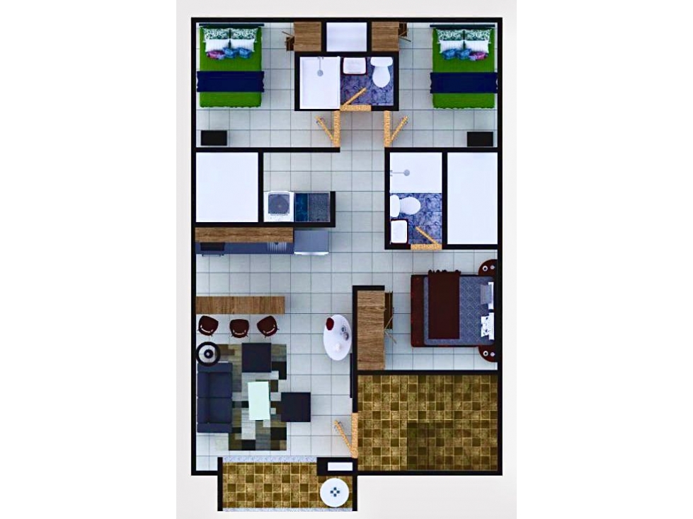Venta de Apartamento Sobre Planos Sector San Ángel La Unión P3