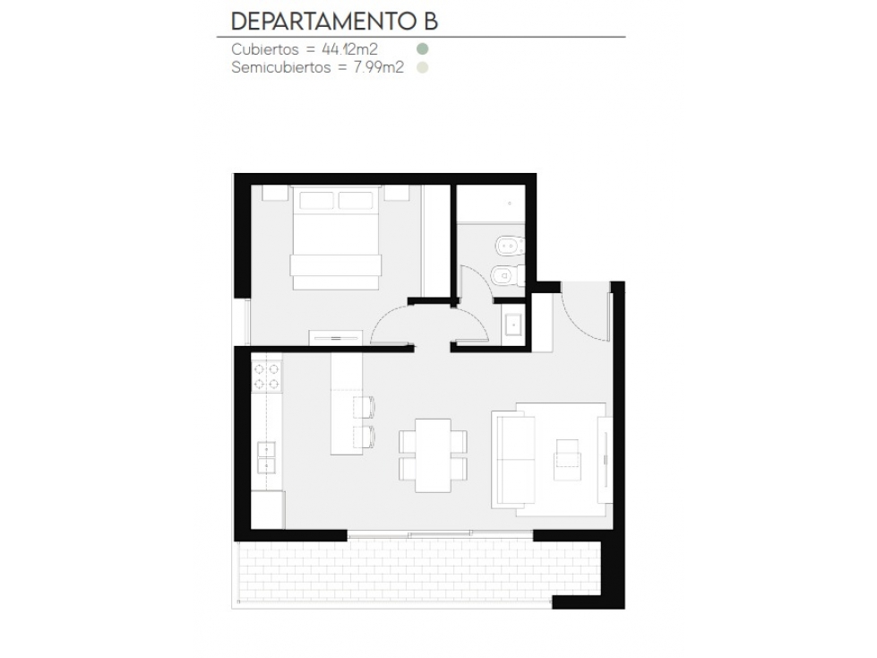 Departamento de 2 ambientes, Antú LAVALLE III, Ituzaingó Norte - 3