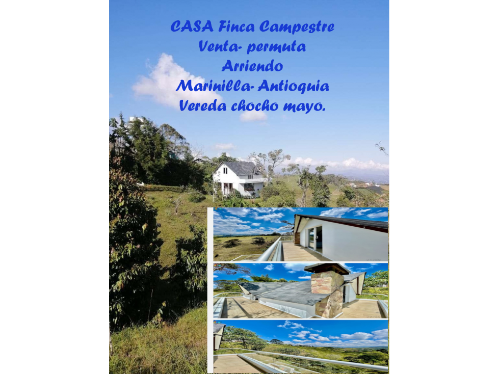 Finca en venta-Permuta en Marinilla vereda chocho mayo