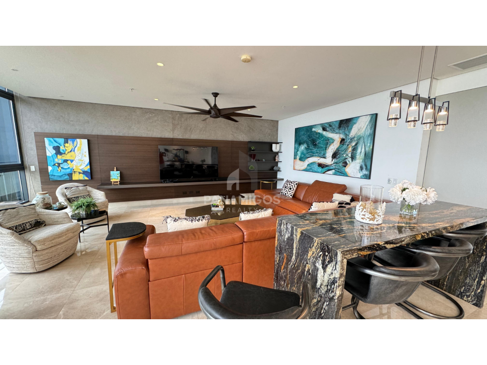 Apartamento frente al mar en Matisse Costa del Este, amoblado