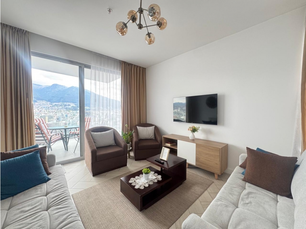González Suárez, Departamento Amoblado en Renta, 97m2, 2 Habitaciones - 1