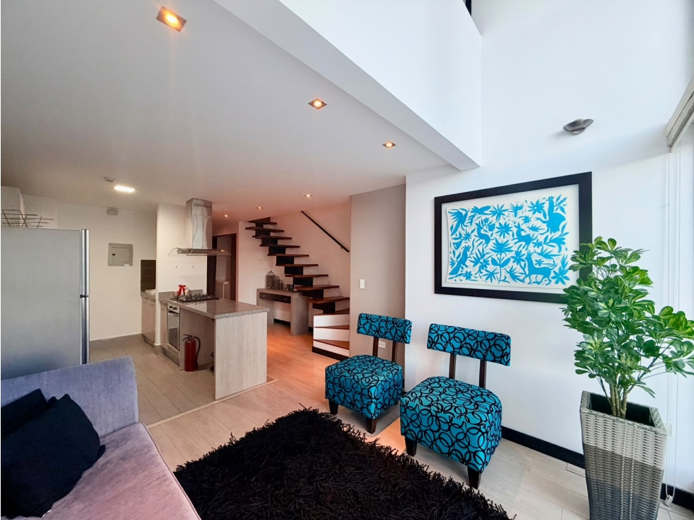 República de El Salvador, Loft Amoblada, 61m2, 1 Habitación. — foto 2