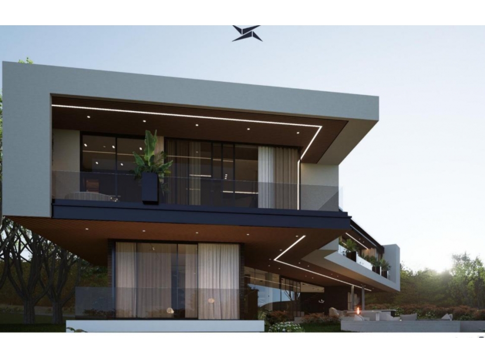 Casa sobre planos alto de las palmas