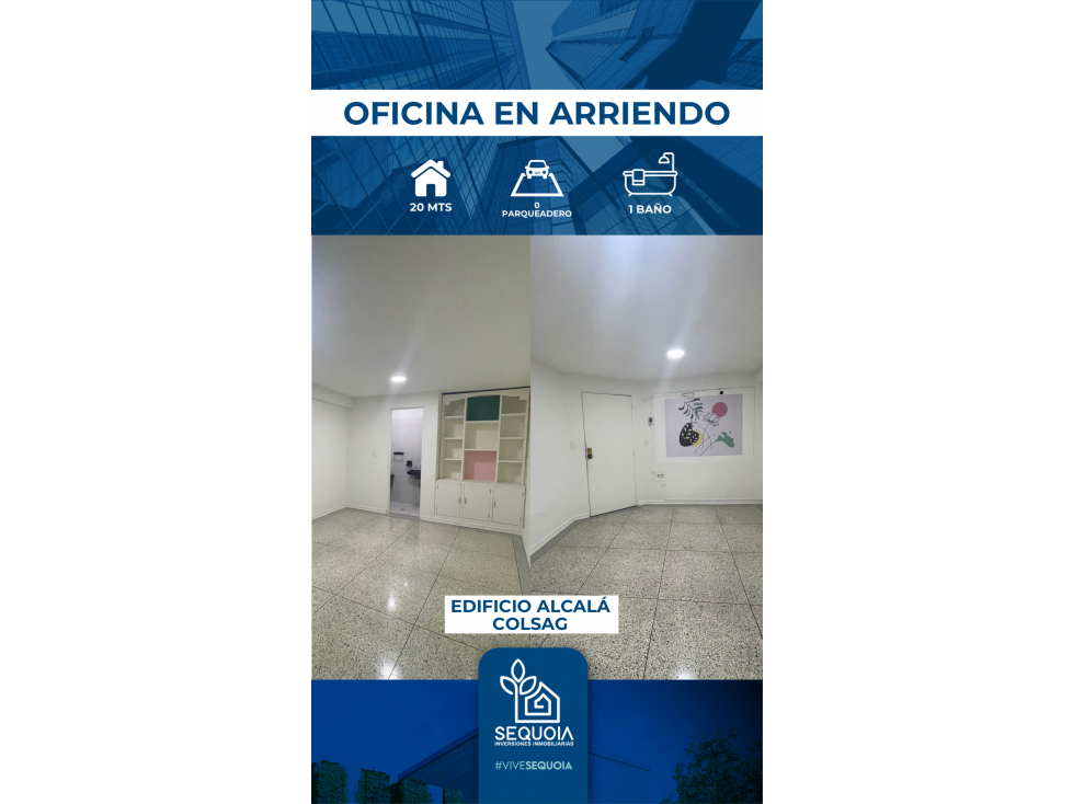 OFICINA EN ARRIENDO EDIFICIO ALCALÁ - 5