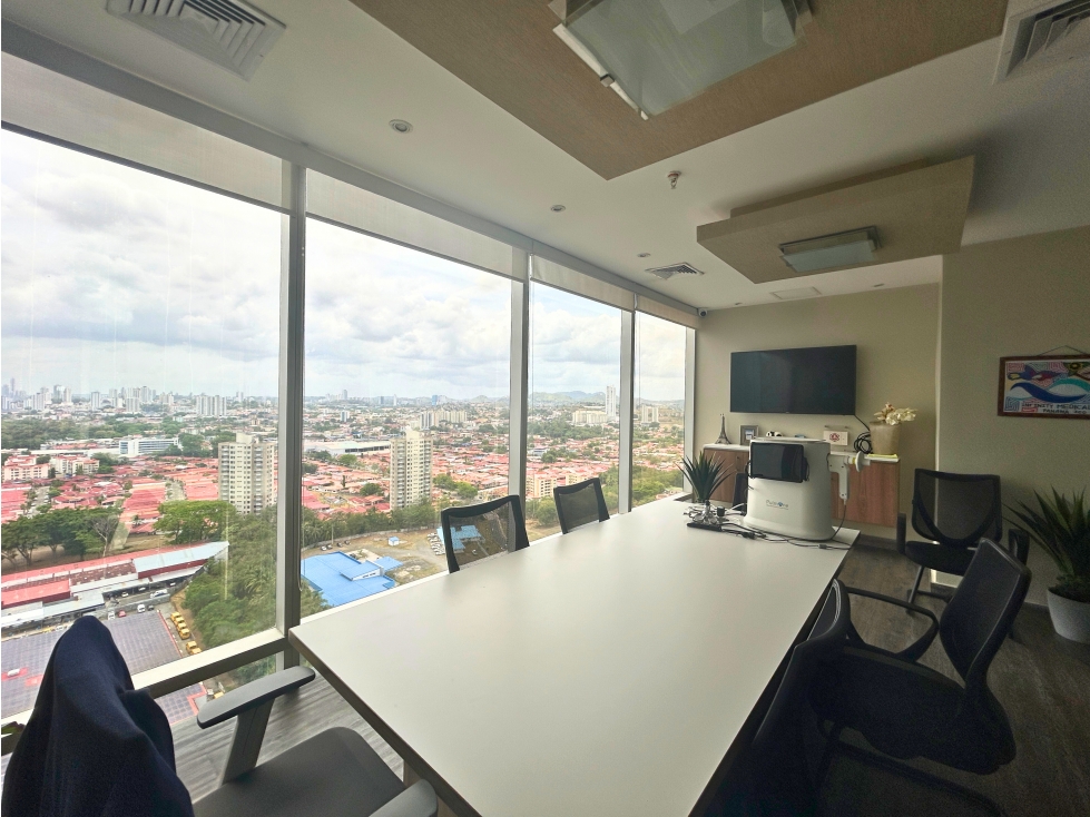 Oficina Amoblada de 180m2 en venta en Costa del Este. 25-769.