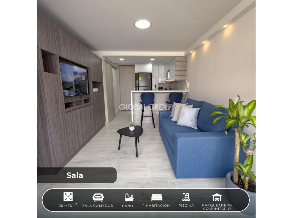 VENTA APARTAESTUDIO EN ALTO LIVING A PUERTA CERRADA — foto 2