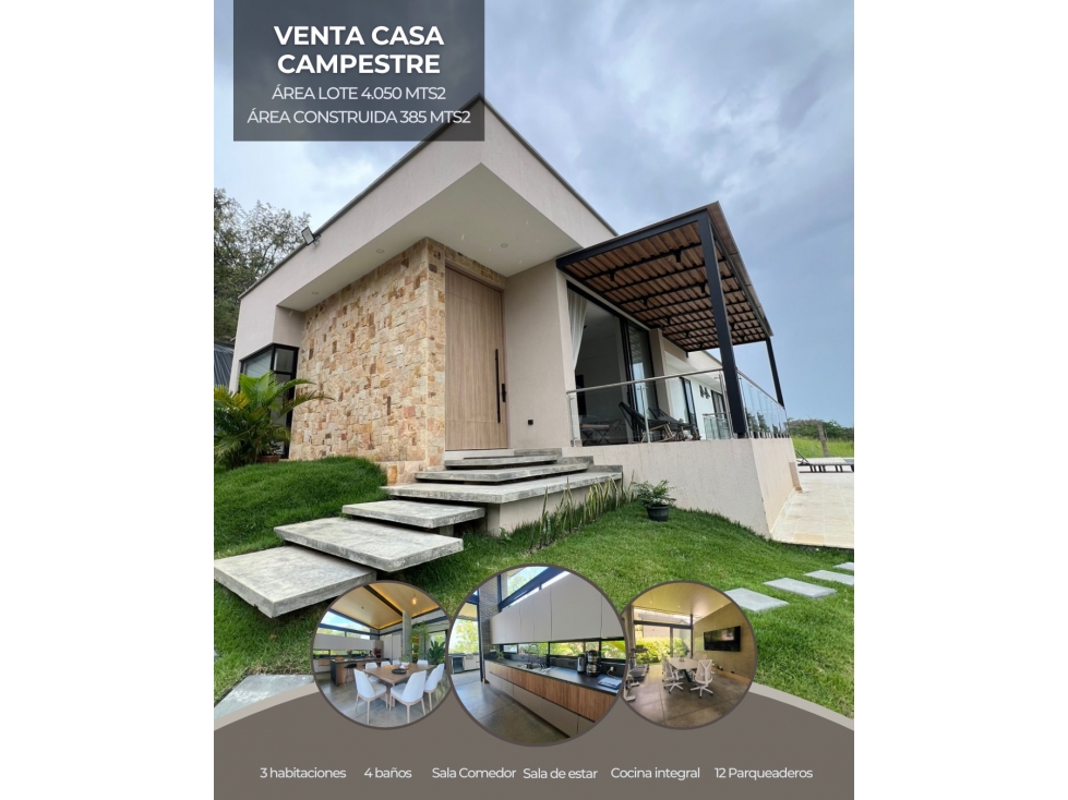 VENTA CASA CAMPESTRE EN LAGUNA SECA