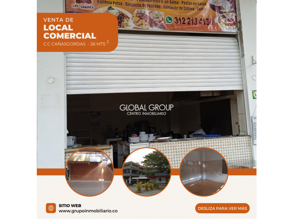 VENTA LOCAL COMERCIAL PARQUE CAÑASGORDAS
