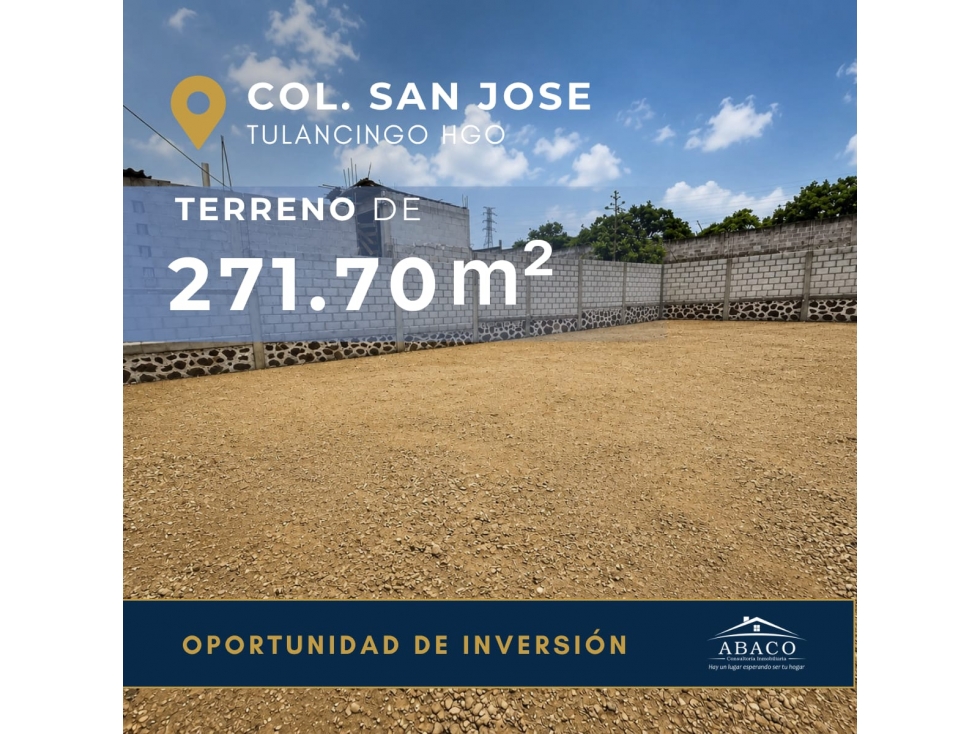 TERRENO EN VENTA BARDEADO EN SAN JOSE - 1