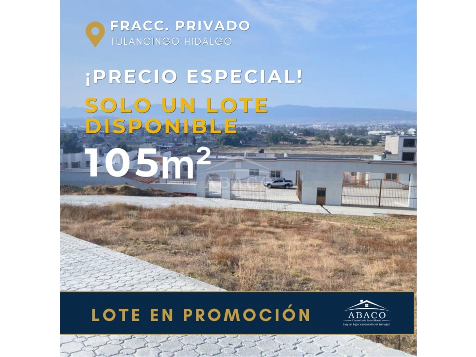 OPORTUNIDAD DE VENTA LOTE EN FRACCIONAMIENTO, APLICA INFONAVIT - 1
