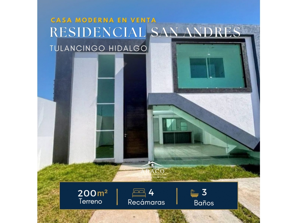 Casa en venta en San Andrés Tulancingo con doble altura y jardín - 1