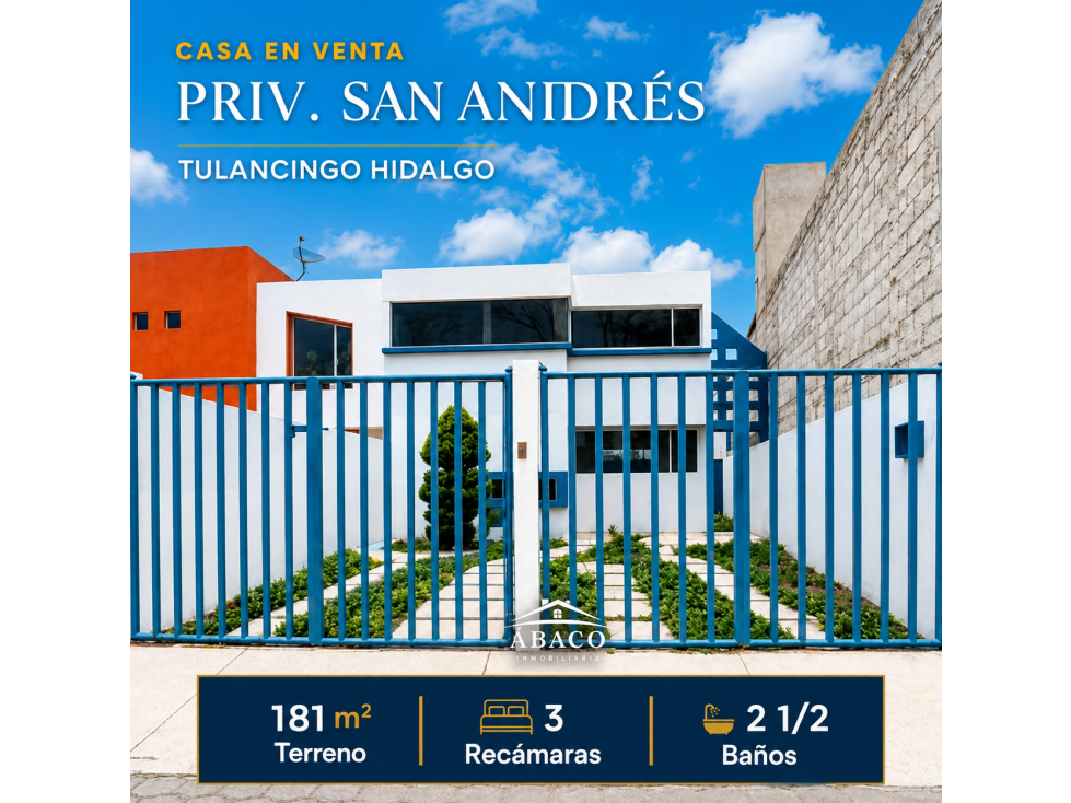VENTA DE CASA EN RESIDENCIAL SAN ANDRES - 1