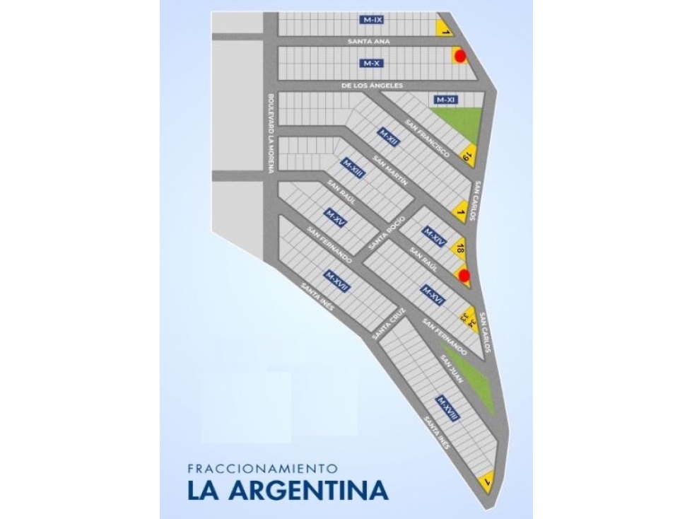 LOTES DISPONIBLES EN FRACC. LA ARGENTINA - 2