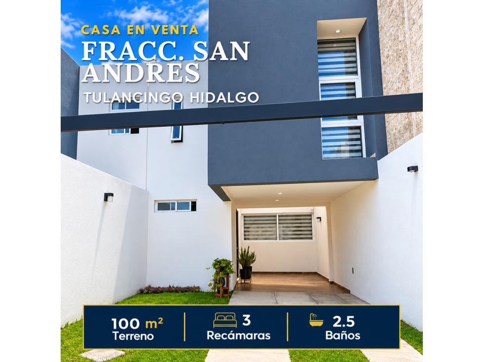 VENTA DE CASA EN RESIDENCIAL SAN ANDRES - 1