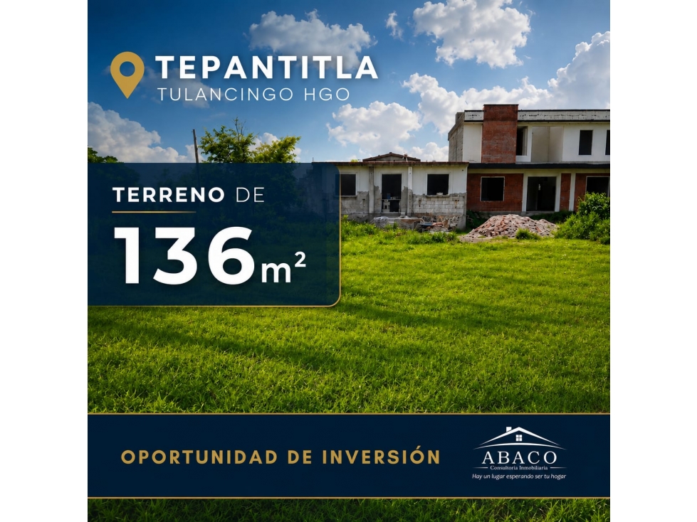 VENTA DE TERRENO EN TEPANTITLA - 1