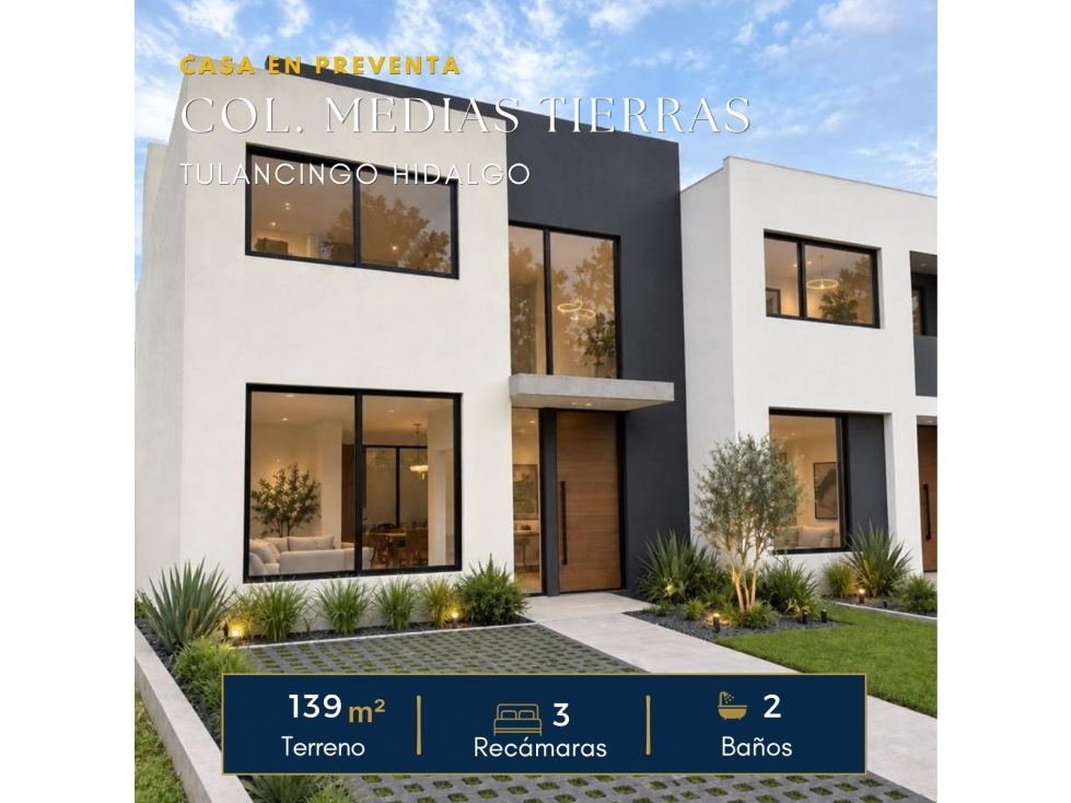 PREVENTA CASA NUEVA EN TULANCINGO, FRACC 11:11