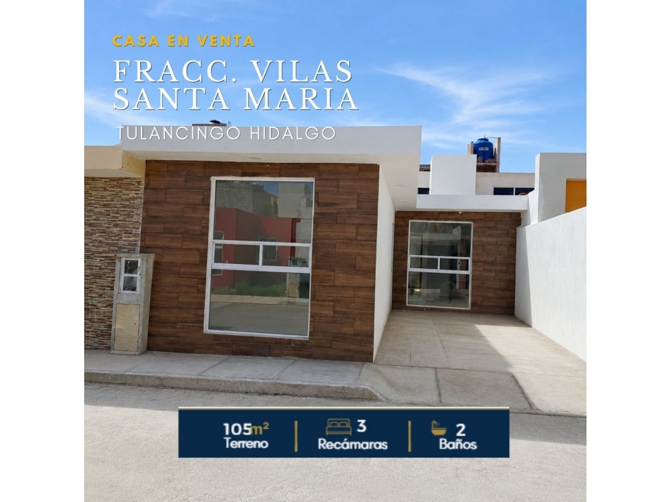 CASA EN VENTA FRACC. VILLAS SANTA MARIA