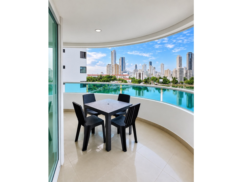 CARTAGENA RENTA APARTAMENTO AMOBLADO LAGUITO