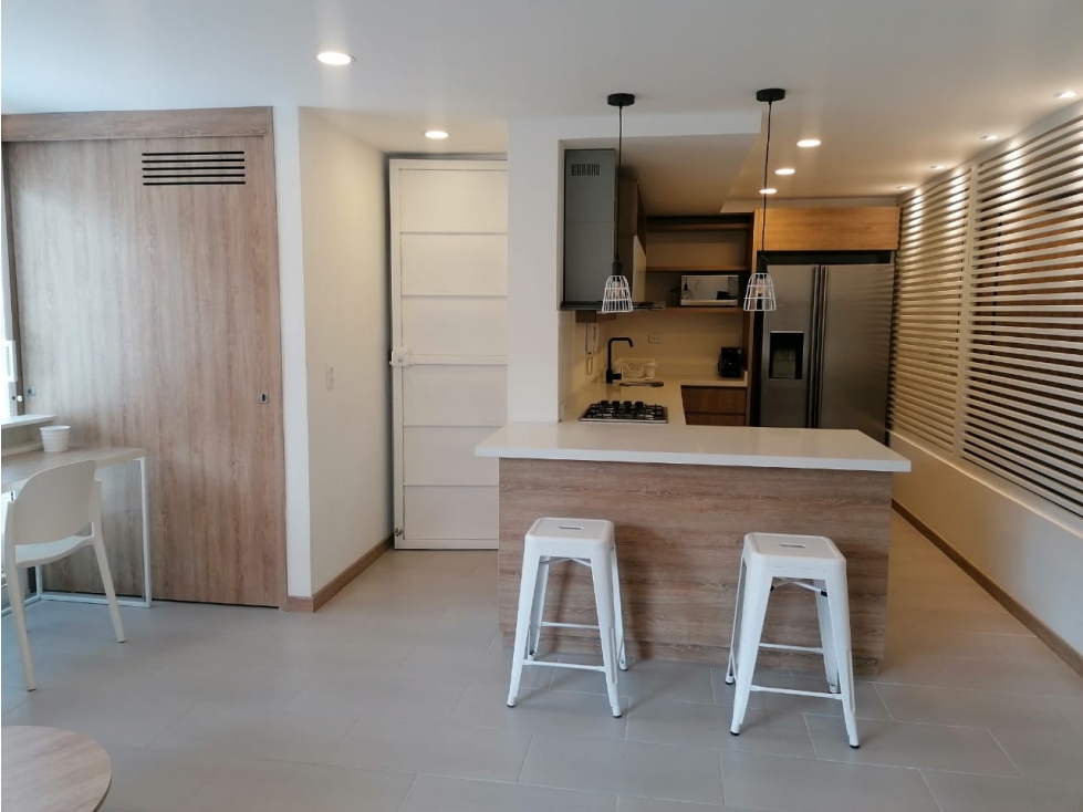 AMPLIO APARTAESTUDIO AMOBLADO CENTRO COMERCIAL LOS MOLINOS