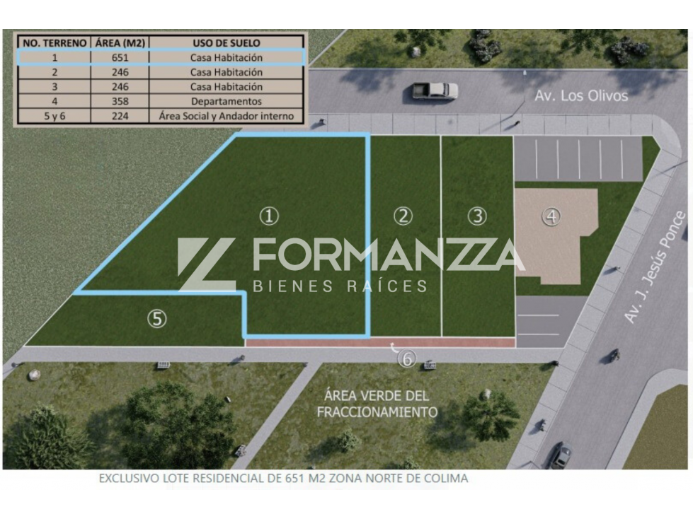 Terreno Residencial en Venta en Terralta Condominio en Colima - 1