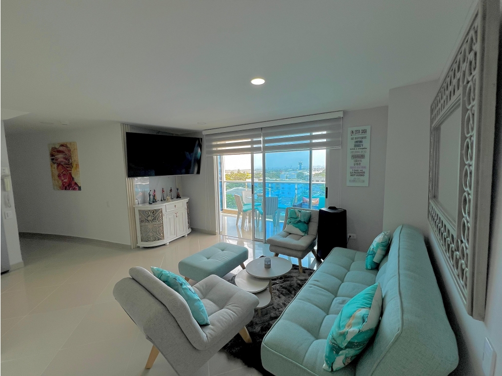 APARTAMENTO EN ARRIENDO AMOBLADO CRESPO CARTAGENA DE INDIAS