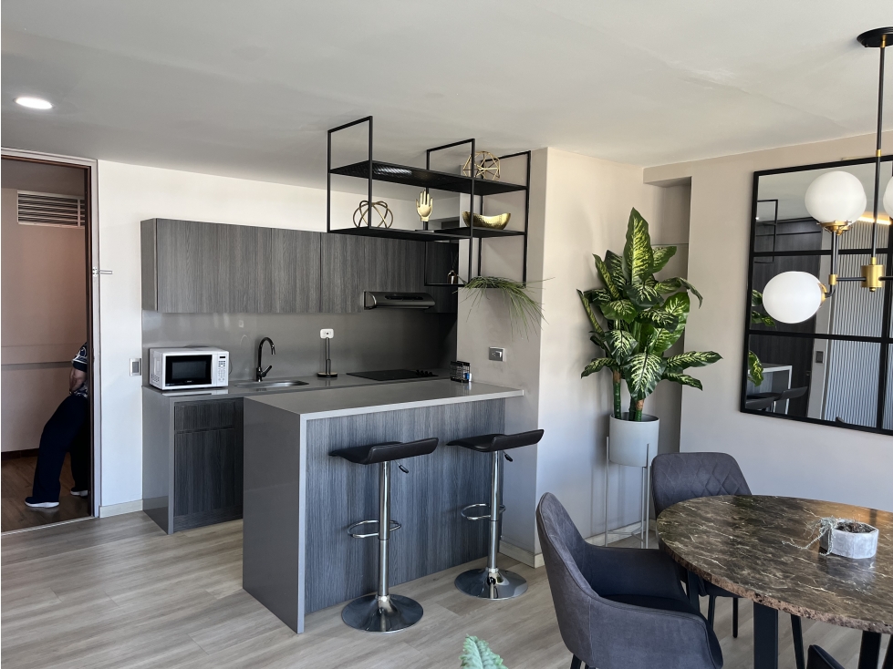 APARTAMENTO AMOBLADO EN PISO ALTO SECTOR MILLA DE ORO EN RENTA DD — foto 2