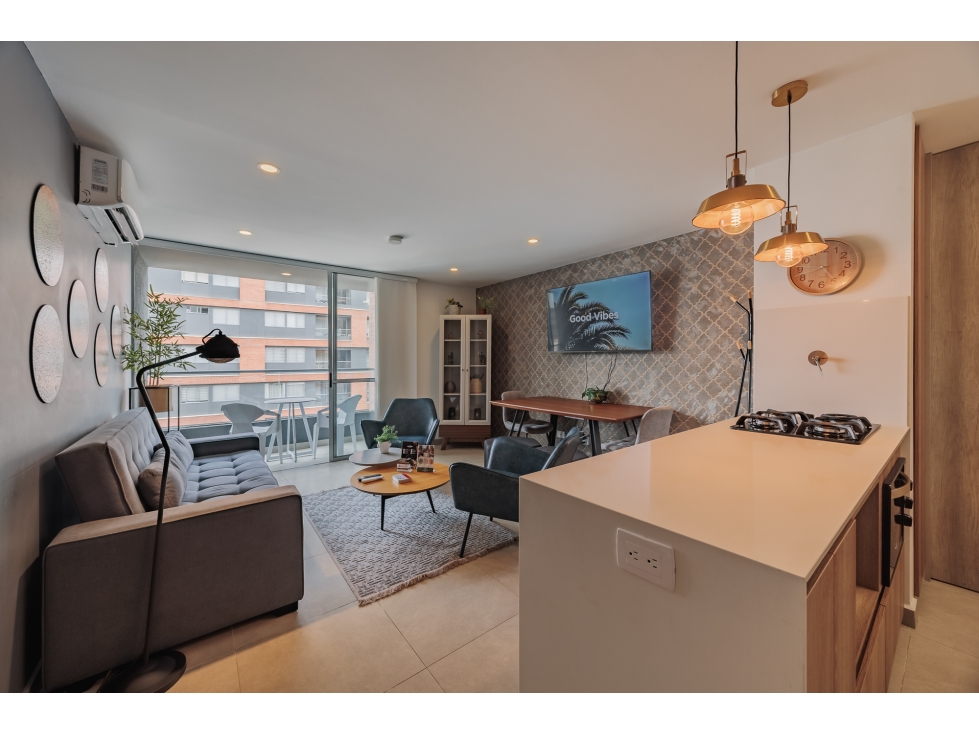 APARTAMENTO EN CIUDAD DEL RIO PARA VENTA AMOBLADO EN PISO ALTO