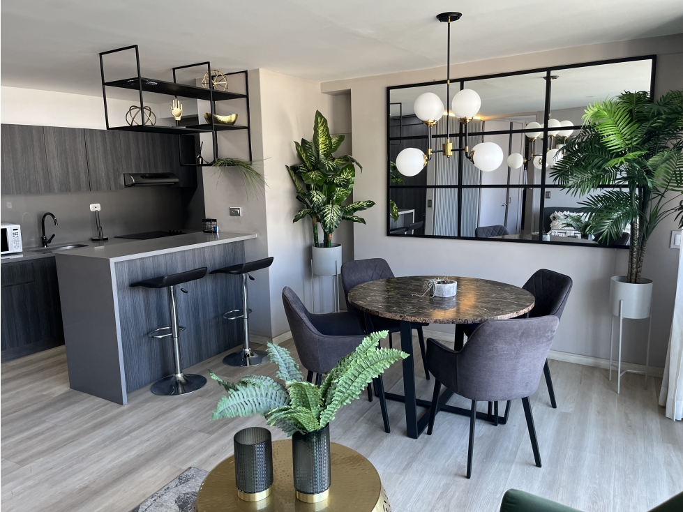 APARTAMENTO AMOBLADO EN PISO ALTO SECTOR MILLA DE ORO EN RENTA DD — foto 6