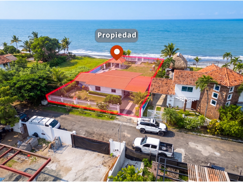 Oceanfront Home with Private Pool for Rent in Playa Malibú