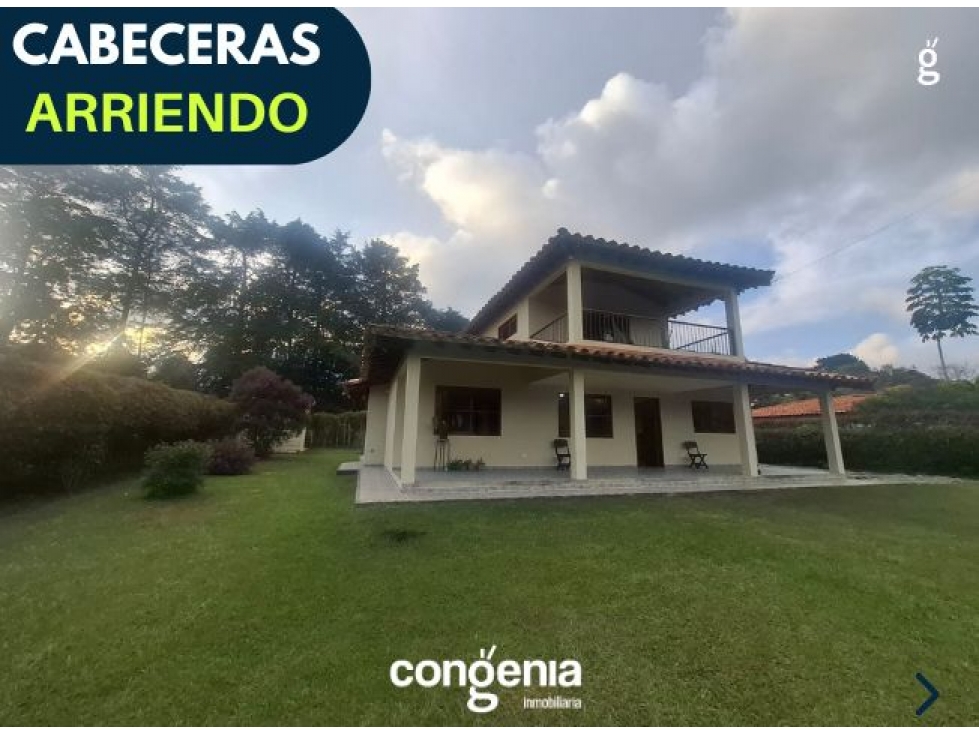 Arriendo Finca Cabeceras