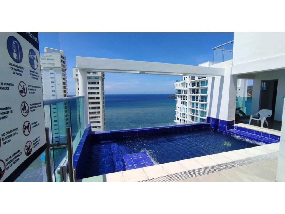 Venta penthouse dúplex con terraza BBQ frente al mar, Rodadero — foto 6