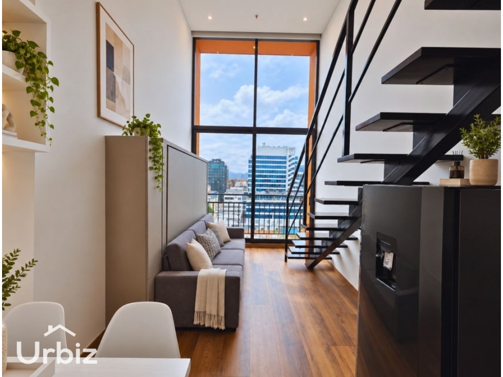 Vendo Apartaestudio Duplex Amoblado de Lujo de 38m² en Chico