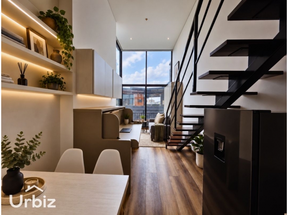 Vendo Apartaestudio Duplex de Lujo Amoblado de 40m² en Chico