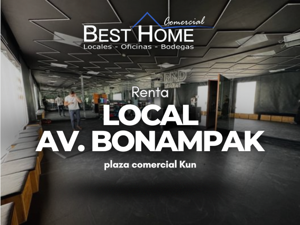 Se Renta Local de 234 m2 Av Bonampak plaza kun Cancún zona hotelera