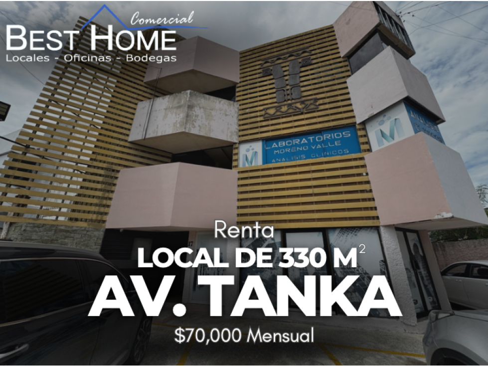 Se renta Local de 330 m2 en av Tanka - Cancún