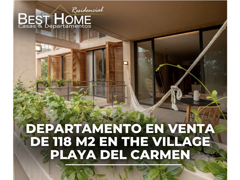Departamento en venta en The Village Playa del Carmen