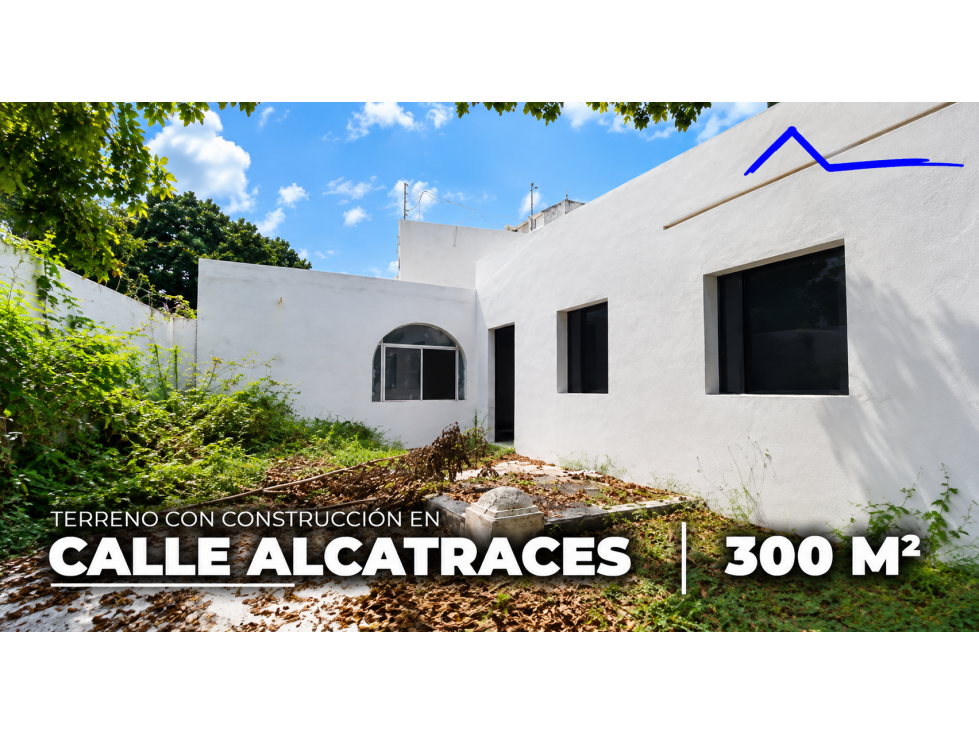 terreno en venta con construccion comercial c. alcatraces 300m2 - Cún