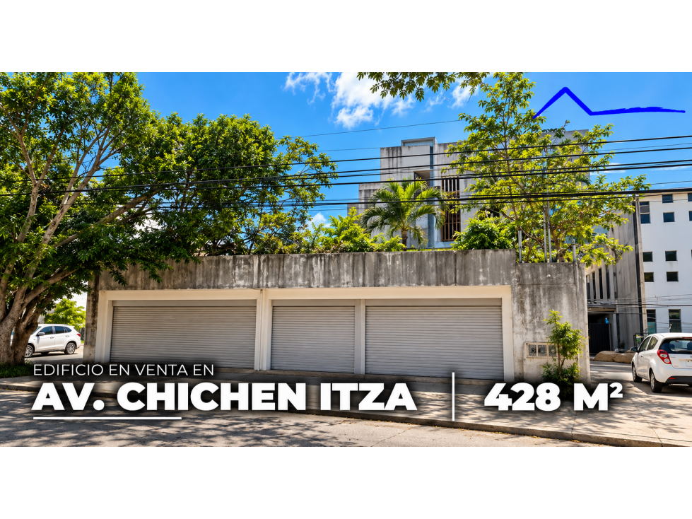 Edificio comercial en venta de 428 m2 av chichen - cancun - 1