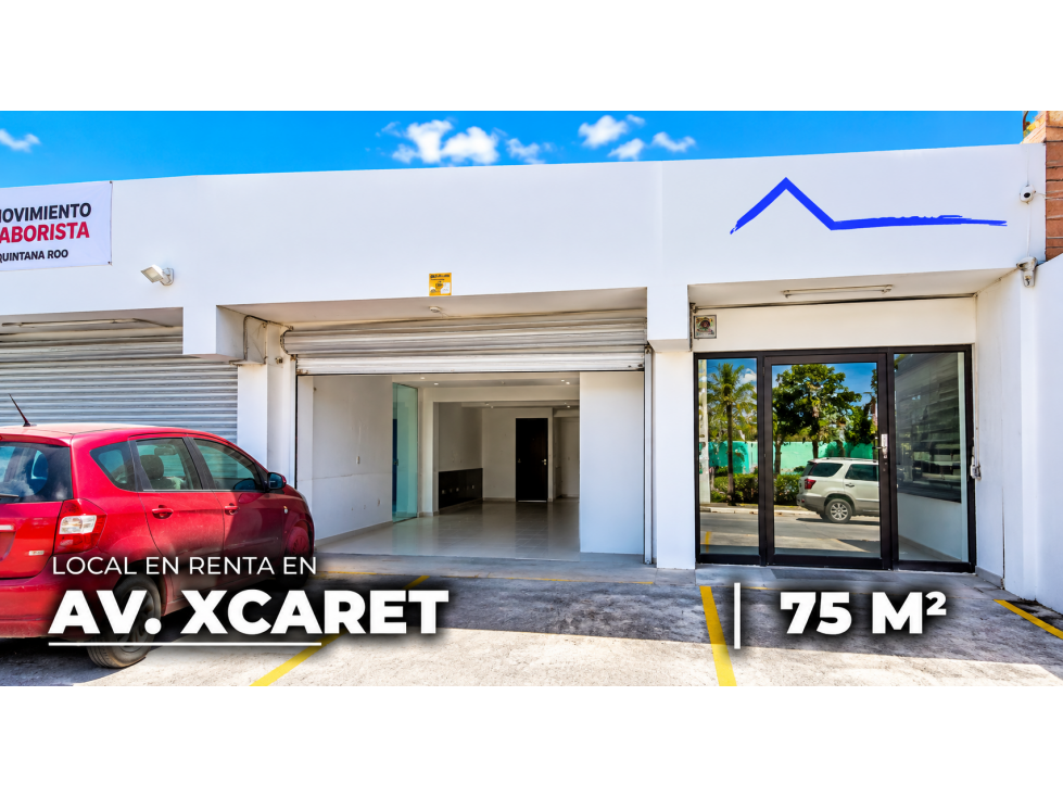 local comercial de 75 m2 en renta planta baja Xcaret y jalep cancun