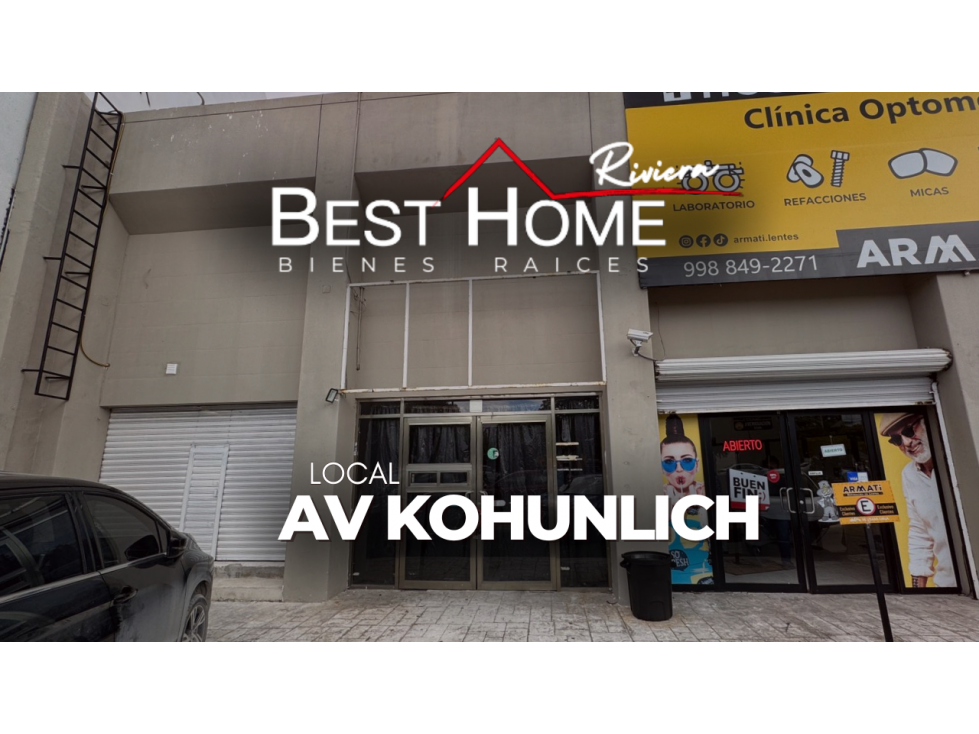 Local de 80 m2 en renta planta baja av Kokunlish Cancún