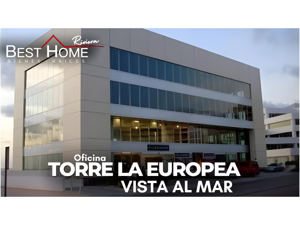 Oficina en renta de 76 m2 en Torre la Europea Vista al Mar