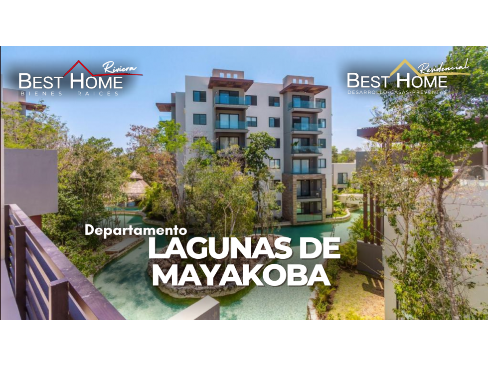 Departamento Amueblado en Renta en Lagunas de Mayakoba - 1